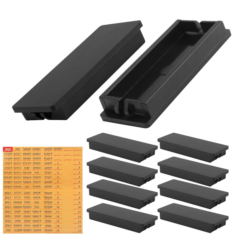 EAORBD Square D Breaker Filler Plates for Schneider Electric HOMFPCP Homeline Series Breaker Panel Cover for Load Centers, 1Inch Circuit Breaker Blanks, with Electrical Panel Label Stickers 10-Pack (1 Inch) - Image 1